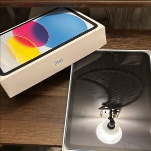 Apple Blue Tablet Sleek Design Powerful Performance